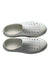 A White Slip Ons from Native Shoes in size 12Y for neutral. (Back View)