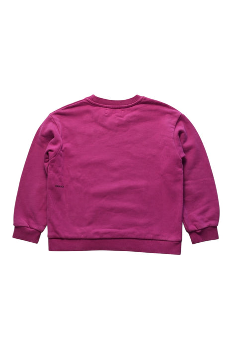 A Purple Crewneck Sweatshirts from Pangaia in size 5T for girl. (Back View)