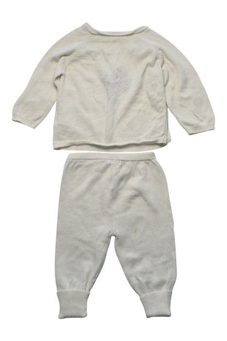 A Ivory Pants Sets from Bout'Chou in size 6-12M for girl. (Back View)