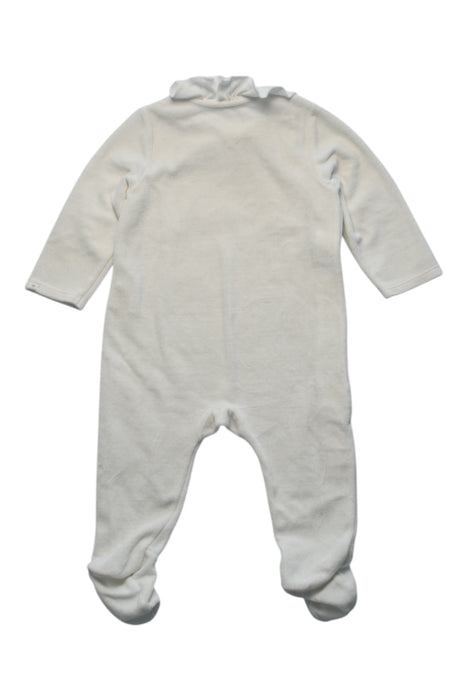 A White Onesies from Absorba in size 6-12M for girl. (Back View)