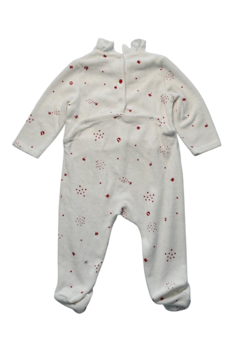 A White Onesies from Absorba in size 6-12M for girl. (Back View)