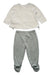 A Grey Pants Sets from Obaibi - Okaidi in size 6-12M for girl. (Back View)