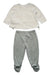 A Grey Pants Sets from Obaibi - Okaidi in size 6-12M for girl. (Back View)