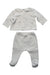 A White Pants Sets from Jacadi in size 3-6M for girl. (Back View)