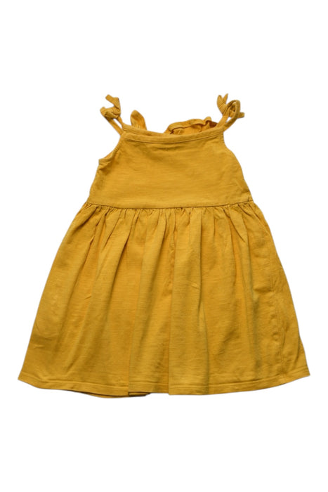 A Yellow Sleeveless Dresses from Vertbaudet in size 2T for girl. (Back View)