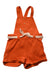 A Orange Overall Shorts from Obaibi - Okaidi in size 18-24M for girl. (Front View)