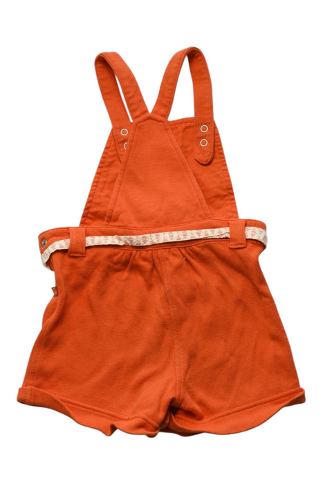 A Orange Overall Shorts from Obaibi - Okaidi in size 18-24M for girl. (Back View)