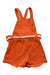 A Orange Overall Shorts from Obaibi - Okaidi in size 18-24M for girl. (Back View)