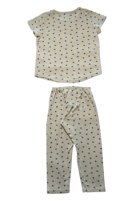 A Beige Pyjama Sets from Petit Bateau in size 2T for girl. (Back View)