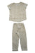 A Beige Pyjama Sets from Petit Bateau in size 2T for girl. (Back View)