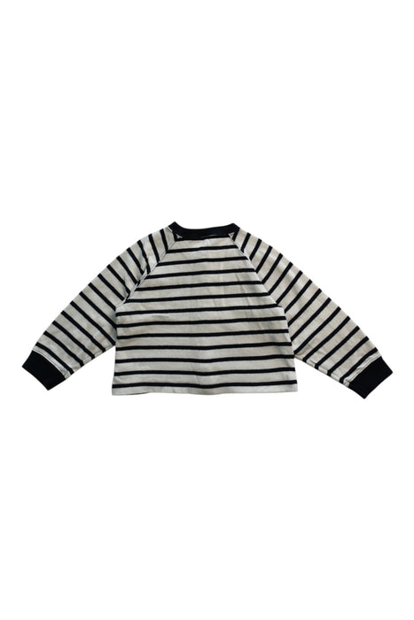 A Black Buttoned Sweatshirts from Petit Bateau in size 18-24M for neutral. (Back View)