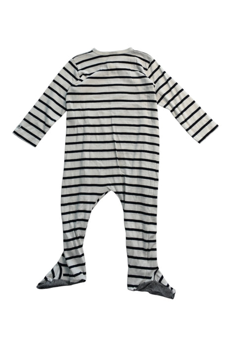 A White Onesies from Petit Bateau in size 18-24M for neutral. (Back View)