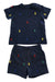 A Navy Shorts Sets from Ralph Lauren in size 6-12M for boy. (Front View)