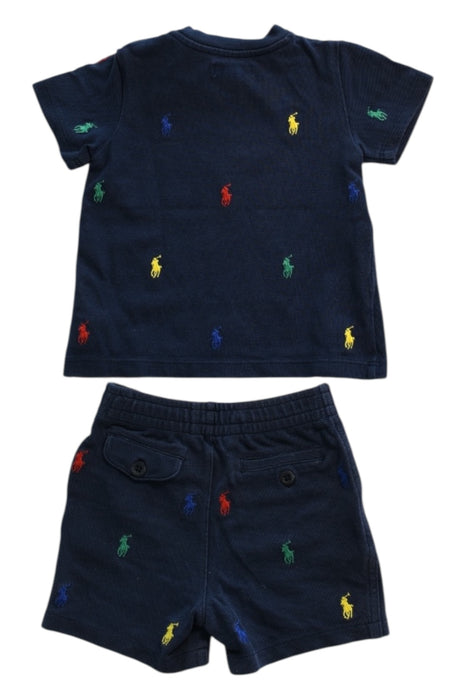 A Navy Shorts Sets from Ralph Lauren in size 6-12M for boy. (Back View)