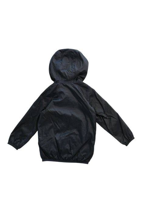 A Black Rain Jackets from K-Way in size 18-24M for boy. (Back View)