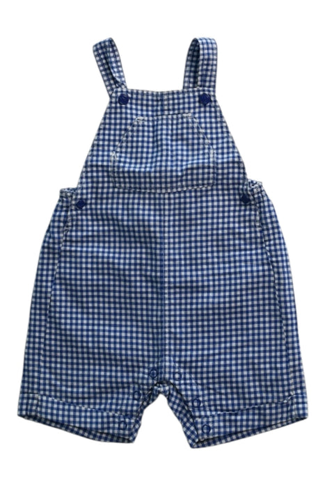 A Blue Overall Shorts from Petit Bateau in size 6-12M for boy. (Front View)