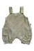 A Beige Overall Shorts from Poudre Organic in size 6-12M for boy. (Front View)