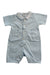 A Blue Short Sleeve Rompers from Emile et Rose in size 3-6M for boy. (Front View)