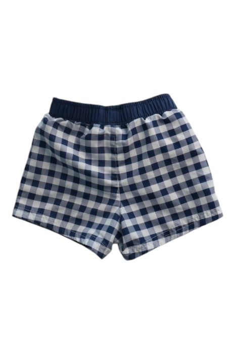 A Blue Shorts from The Little White Company in size 3-6M for boy. (Back View)