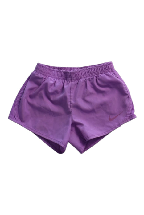 A Purple Active Shorts from Nike in size 4T for girl. (Front View)