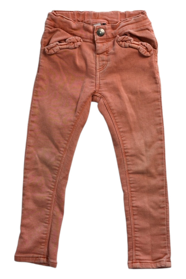 A Peach Jeans from 3Pommes in size 3T for girl. (Front View)