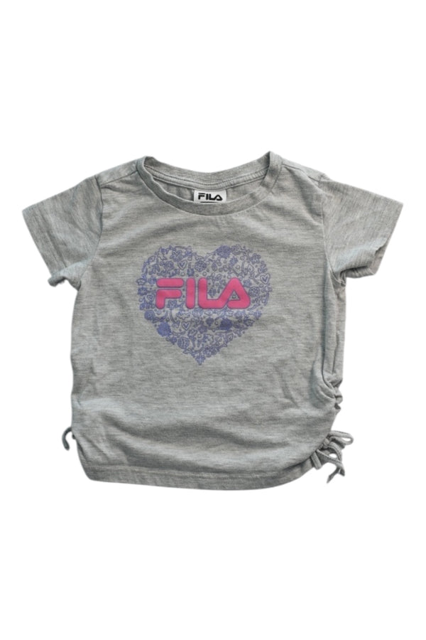 A Grey Short Sleeve T Shirts from Fila in size 3T for girl. (Front View)