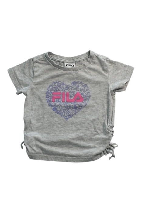 A Grey Short Sleeve T Shirts from Fila in size 3T for girl. (Front View)
