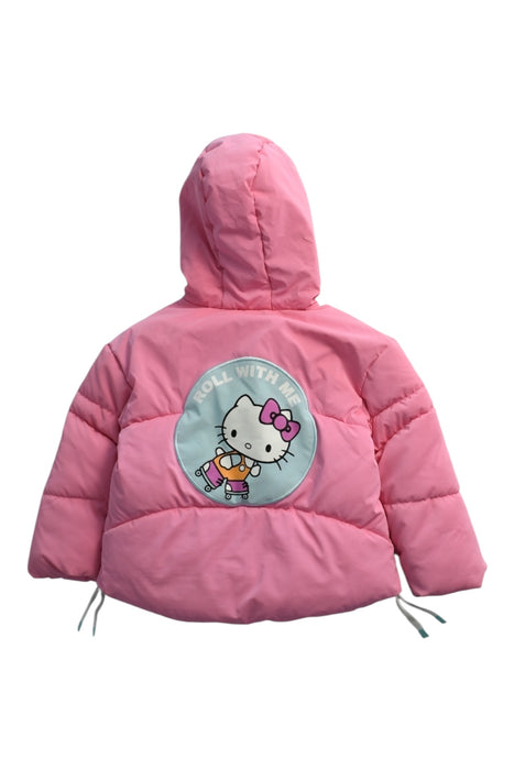 A Pink Puffer/Quilted Coats & Outerwear from Sanrio in size 3T for girl. (Back View)