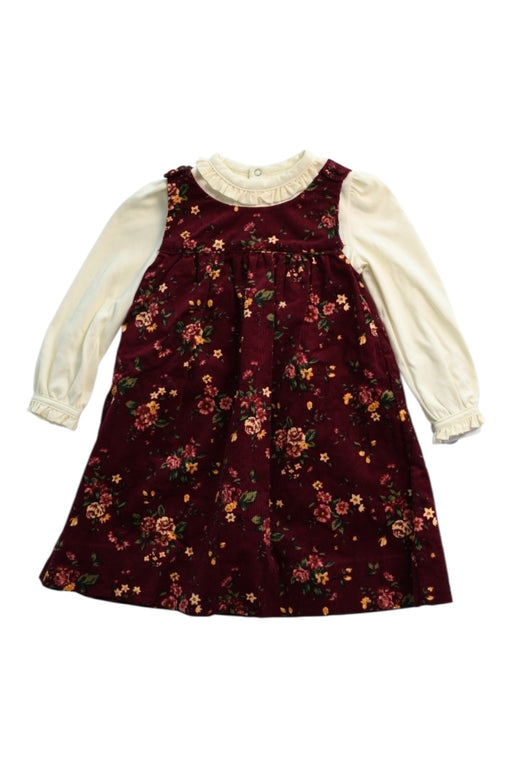A Burgundy Dress Sets from Ralph Lauren in size 6-12M for girl. (Front View)