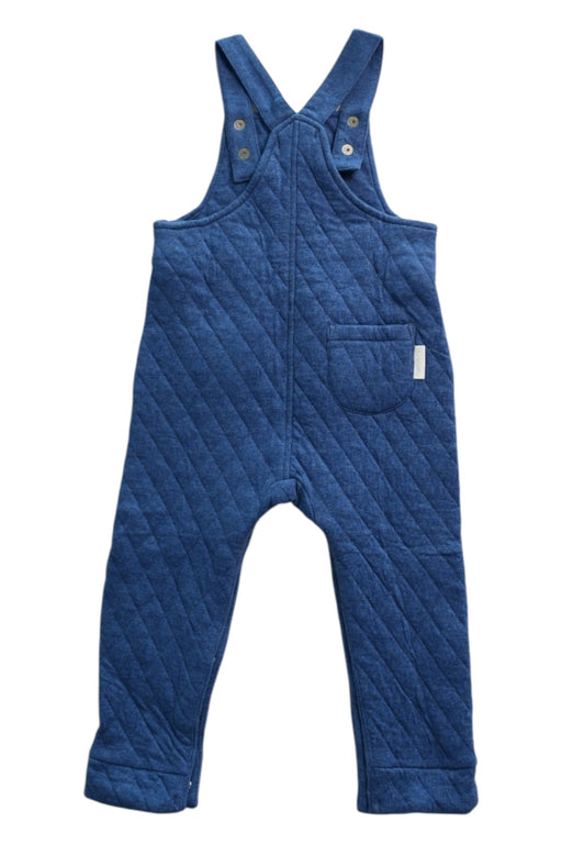 A Blue Long Overalls from Purebaby in size 12-18M for boy. (Back View)