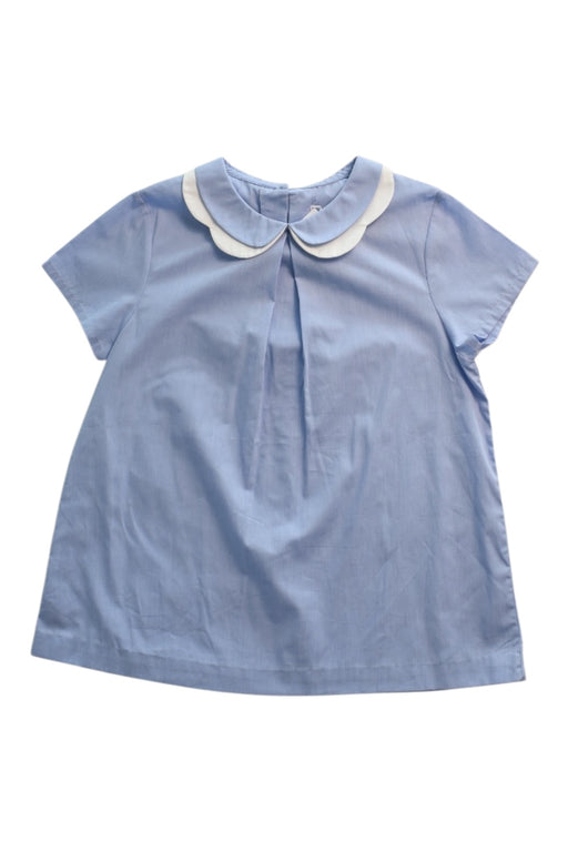 A Blue Short Sleeve Tops from Jacadi in size 12Y for girl. (Front View)