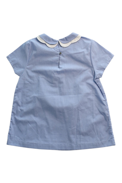 A Blue Short Sleeve Tops from Jacadi in size 12Y for girl. (Back View)