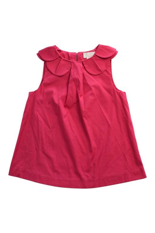A Pink Sleeveless Tops from Jacadi in size 12Y for girl. (Front View)