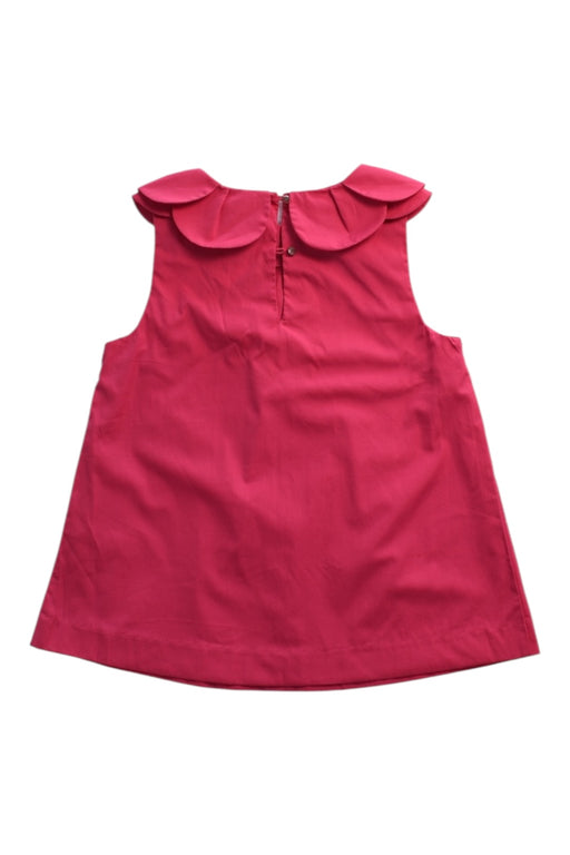 A Pink Sleeveless Tops from Jacadi in size 12Y for girl. (Back View)