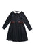 A Navy Long Sleeve Dresses from Jacadi in size 12Y for girl. (Front View)