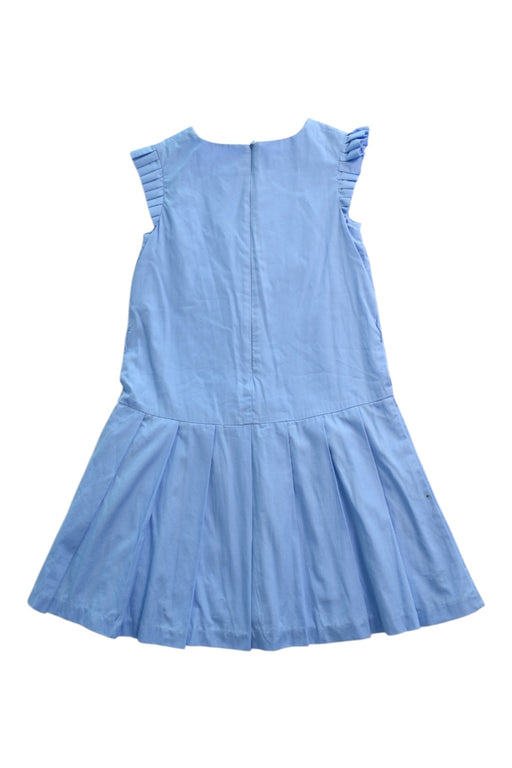 A Blue Sleeveless Dresses from Jacadi in size 12Y for girl. (Back View)