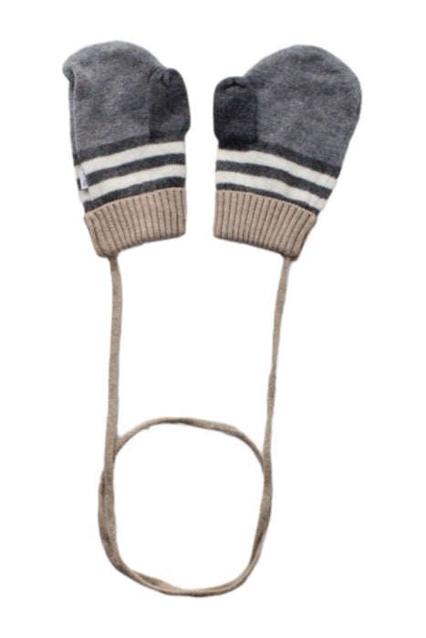 A Grey Gloves & Mittens from Retykle in size Newborn for neutral. (Back View)