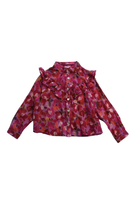 A Multicolour Long Sleeve Shirts from Excuse My French in size 4T for girl. (Front View)