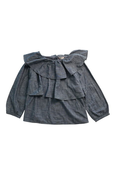 A Blue Long Sleeve Tops from Crewcuts in size 14Y for girl. (Front View)