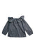 A Blue Long Sleeve Tops from Crewcuts in size 14Y for girl. (Back View)