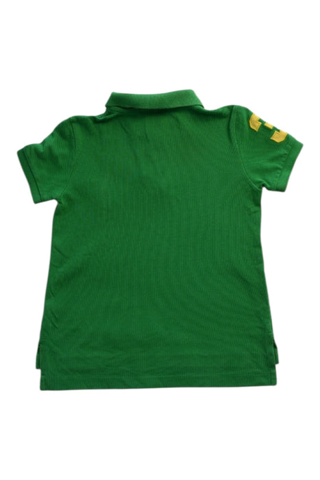 A Green Short Sleeve Polos from Polo Ralph Lauren in size 4T for boy. (Back View)
