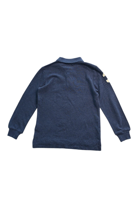 A Navy Long Sleeve Polos from Polo Ralph Lauren in size 6T for boy. (Back View)