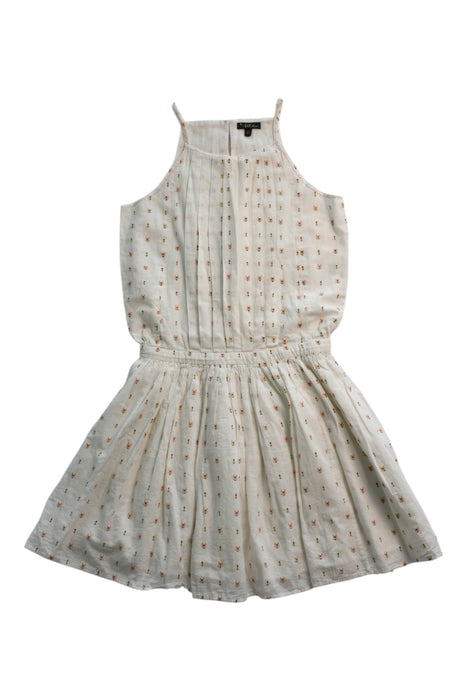 A Ivory Sleeveless Dresses from Velveteen in size 12Y for girl. (Front View)