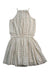 A Ivory Sleeveless Dresses from Velveteen in size 12Y for girl. (Back View)