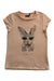A Peach Short Sleeve T Shirts from IKKS in size 8Y for girl. (Front View)