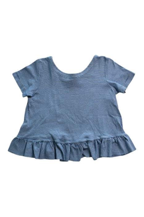 A Blue Short Sleeve Tops from Petit Bateau in size 8Y for girl. (Front View)