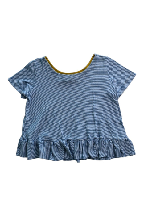 A Blue Short Sleeve Tops from Petit Bateau in size 8Y for girl. (Back View)
