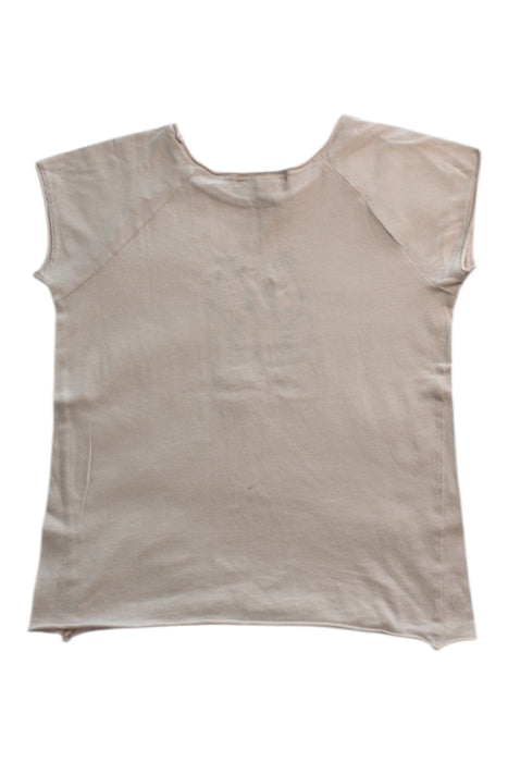 A Beige Short Sleeve T Shirts from Bonpoint in size 6T for girl. (Back View)