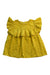 A Yellow Sleeveless Tops from Catimini in size 10Y for girl. (Front View)