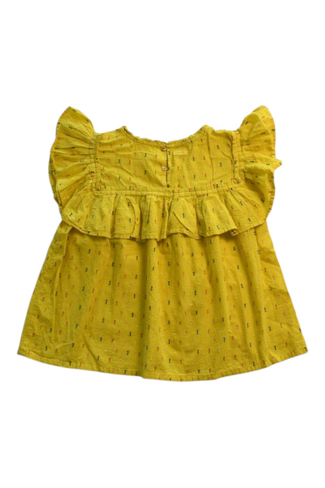 A Yellow Sleeveless Tops from Catimini in size 10Y for girl. (Back View)